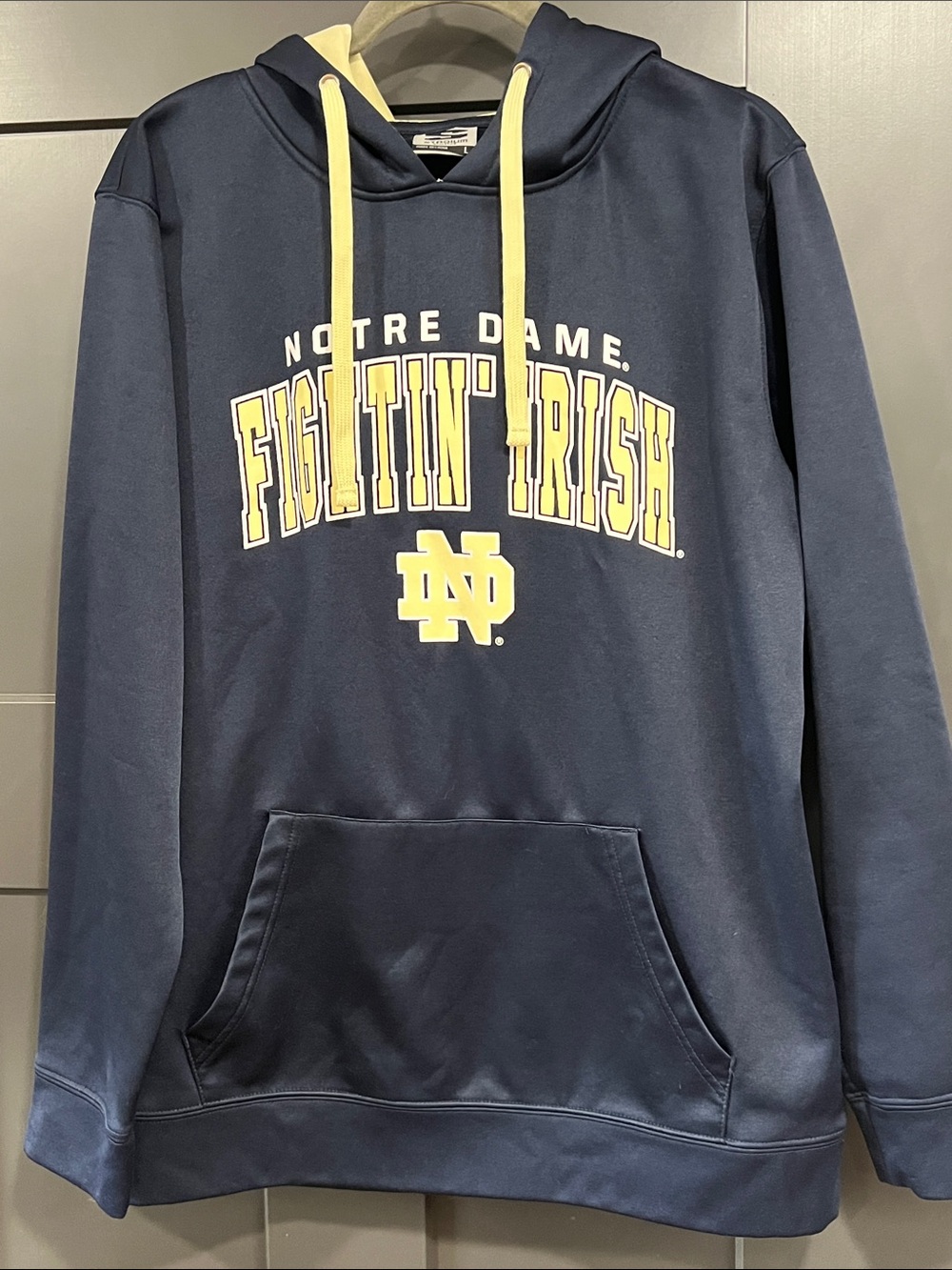 Stadium Athletics Navy & Yellow Notre Dame Fightin' Irish Hoodie